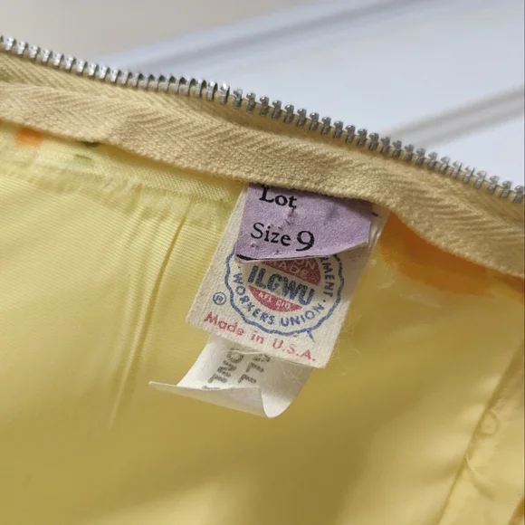 Vintage 70s ILGWU Floral Floor Length Gown - Picture 8 of 12